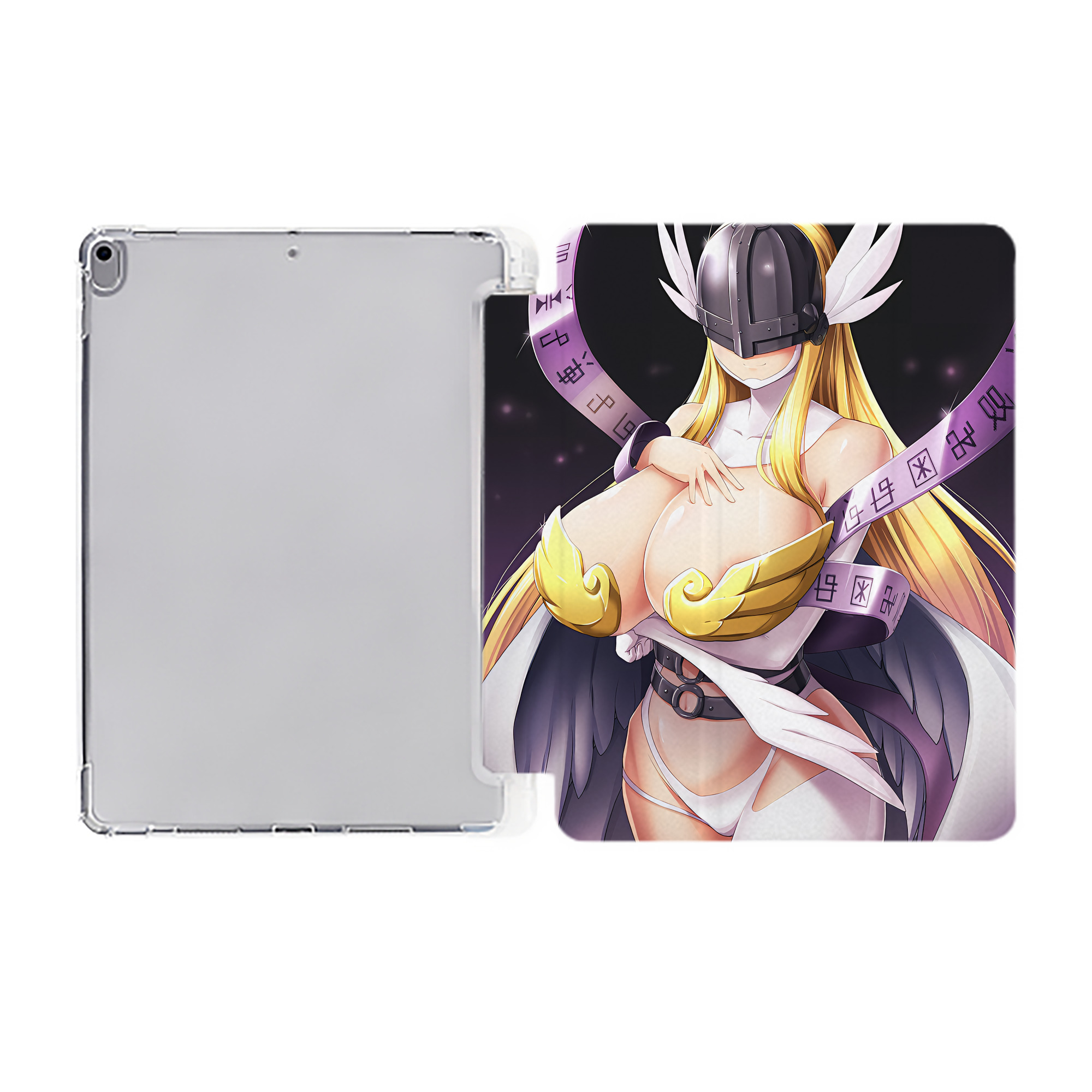 （画像用） Digimon デジタルモンスター/デジモン IPad ケース ペン収納付き 三つ折りスタンド PUレザー×シリコン 対応機種9.5/10.5/10.9インチ